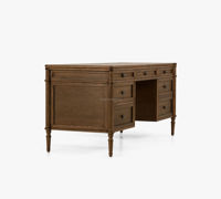 Bureau de direction moderne en bois de chêne massif de haute qualité avec tiroir, bureau d'écriture/ordinateur durable pour chambre ou hôtel