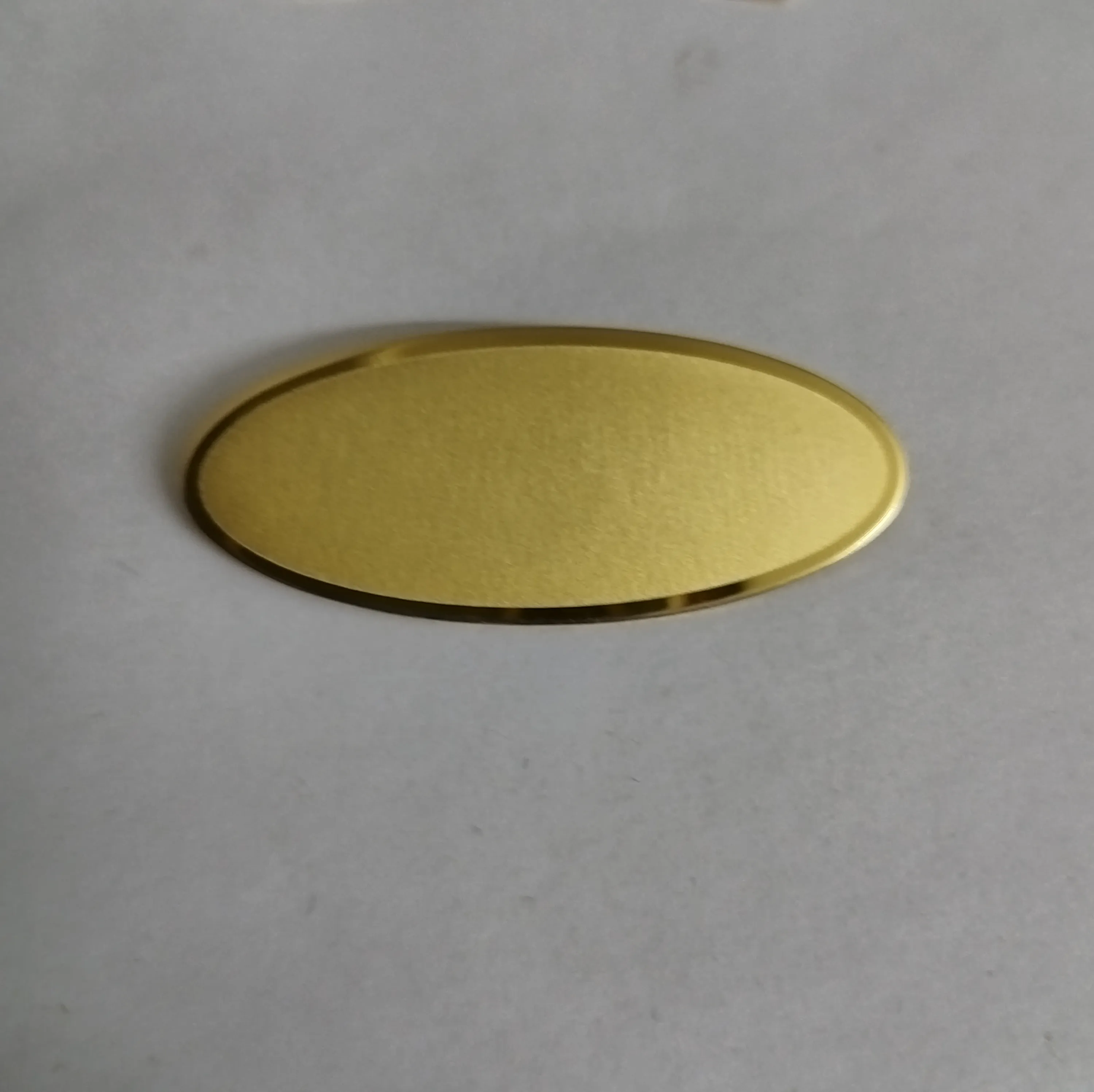 gold color polished engravable stainless steel brooch oval square heart round shape brooch on sale