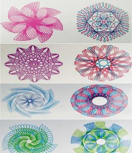 Set di Righelli Spirograph con Fiori per Bambini, Modelli Magici per Disegno Artistico, Cancelleria per Pittura Creativa - Product Image 3