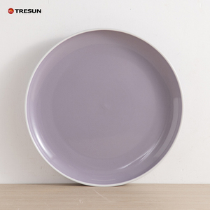 18 Piece Sample Available Restaurant <b>Dinnerware</b> <b>Sets</b> White Edge Ceramic Tableware <b>Set</b> Light Purple Modern <b>Dinnerware</b> <b>Set</b> <b>for</b> <b>6</b> - Product Image 5