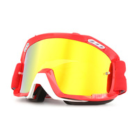 Lunettes de moto unisexes de course, anti-reflet, avec verres Fox, coupe-vent, orange, jaunes, miroir, gris, marron, protège les yeux
