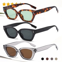 Lunettes de soleil œil-de-chat rétro pour femmes, nouvelle collection, tendance, style vintage, protection UV, petite taille, personnalisables avec logo, faible MOQ