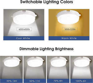 Plafonnier LED encastré solaire crépuscule-aube pour couloirs intérieurs, balcon, décoration intérieure, économie d'énergie - Product Image 2