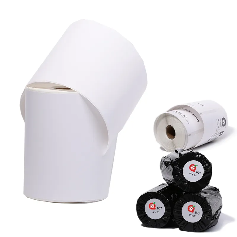 Imprimantes d'étiquettes Dymo compatibles personnalisées Autocollant thermique en vrac Étiquettes d'expédition étanches 4Xl Blanc 104X159mm 220pcs