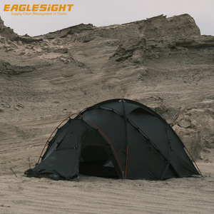 Tente de montagne haut de gamme pour 2 personnes, 4 saisons, imperméable, en nylon 15D-20D, avec poteaux en aluminium, pour la randonnée et l'alpinisme - Product Image 5