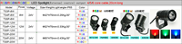 Projecteur mural LED d'ambiance DMX512 RGB RGBW RGBCW 24V 8W 12W 20W IP65 étanche avec gradation PWM