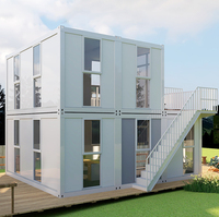 Maison conteneur modulaire préfabriquée sur mesure en gros - Bâtiment moderne de bureau, école, salon, chambre à coucher de taille personnalisable 20FT/40FT