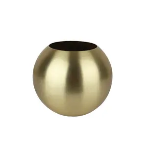 Nordic Golden Metal Table Vase Flower Pot Home Decor