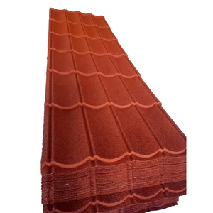 Tuiles de toiture <span class=keywords><strong>en</strong></span> métal <span class=keywords><strong>zinc</strong></span> revêtues de pierre foncée de haute qualité pour immeuble de bureaux, tuiles de crête traditionnelles durables - Product Image 3