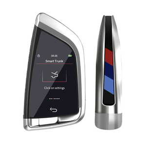 Llave Inteligente Universal para Auto con Pantalla LCD CF568 Plateada, Arranque sin Llave, Desbloqueo Automático, Aleación de Aluminio, 12V, para Todos los Vehículos - Product Image 1