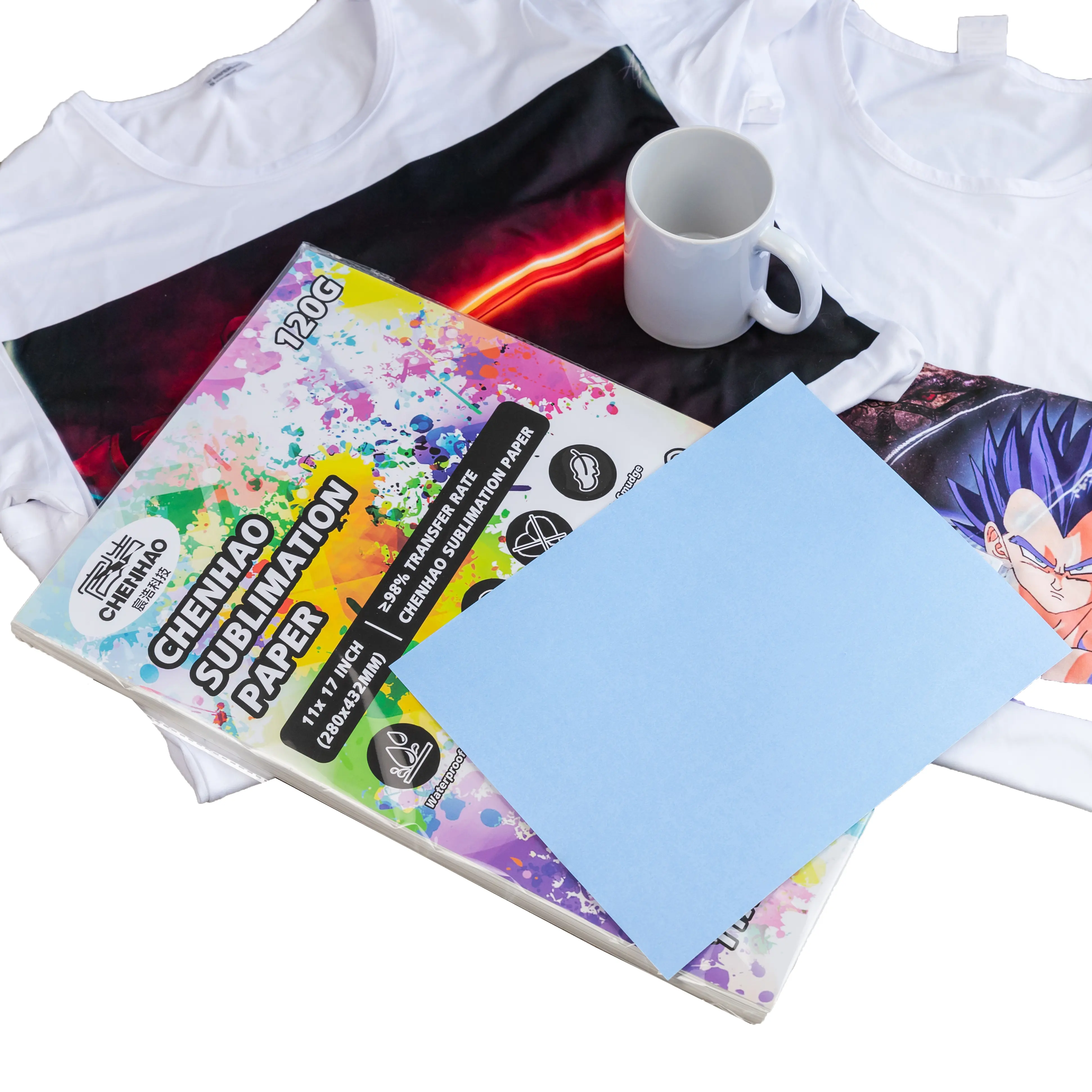 Mooie Kwaliteit Warmte Overdracht Papier Snel Droog 35/40/50/60/70/90/100gsm Voor Digitaal Printen Sportkleding Sublimatie Papier Rol