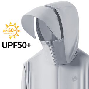 Giacca Solare Unisex Personalizzabile all'Ingrosso, Protezione UV UPF50+, in Nylon, Ultra Sottile, Traspirante, con Cappuccio - Product Image 4