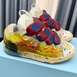 Nuevo Estilo, Zapatos Casuales de Plataforma Unisex de Diseñador de Lujo, Zapatillas de Moda con Cordones, Transpirables para Exteriores, Zapatos para Caminar Lanvine - Product Image 4