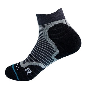 Professional Sports Socks Athletic Cushioned Sole Basketball Running Tennis Gray - Product Image 3