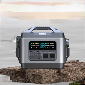 Station d'alimentation portable 700W LiFePO4 avec panneaux solaires MPPT, port à onde sinusoïdale pure, lampe torche, chargeur allume-cigare, stockage d'énergie solaire - Product Image 2