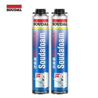 Vente flash : Mousse expansive en polyuréthane en spray, 750 ml, composant de mousse PU, isolation ignifuge, forte expansion, mousse PU Soudal