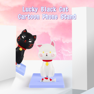 Soporte para Teléfono Móvil de PVC Personalizado con Diseño de Gato Japonés, Venta al por Mayor, Soporte Duradero para Teléfono con Forma de Animal para Minoristas, Soporte de Recuerdo de Estilo Japonés - Product Image 2