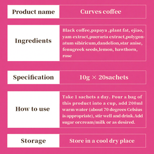 Café Negro OEM para Aumento de Senos, Crecimiento de Busto, Curvas, Bolsitas de Café en Polvo, Cuidado del Busto, Suplemento Adelgazante - Product Image 3