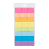 Blocs-notes adhésifs multicolores arc-en-ciel, méga lot économique, notes en papier repositionnables pour l'organisation au bureau et scolaire