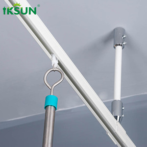 Iksun 5.8-6.7m Cubicle Hospital Transfusion Dedicated Flexible Curtain Rod Ceiling Curtain Track Bendable - Product Image 5