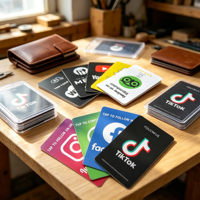 Support de Présentation de Carte de Membre PVC sans Contact avec Puce NFC, Code QR, Fonction Tap & Social Media, Carte WhatsApp Personnalisée pour Hôtels