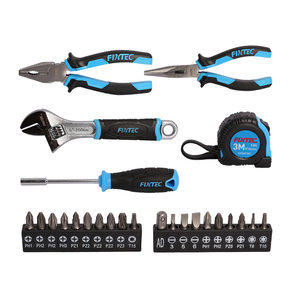 Juego de Herramientas Manuales Multifuncionales FIXTEC de 25 Piezas para el Hogar, Alicates/Llave Inglesa/Cinta Métrica de Acero/Manija de Destornillador FHTK02 - Product Image 5