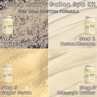 Kit de pédicure spa 4 étapes format gallon, kit complet de soin des pieds, OEM ODM pour les fournisseurs de salons de manucure