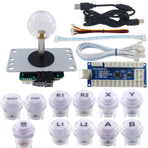 Bộ Điều Khiển SJ @ JX DIY, Gồm Bàn Phím Cơ, Công Tắc LED, Nút Điều Khiển Arcade, Bộ Mã Hóa USB Trễ, Máy Tính Bàn <span class=keywords><strong>MAME</strong></span> <span class=keywords><strong>Retropie</strong></span> - Product Image 1