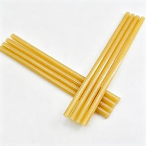Bâton de colle thermofusible à séchage rapide en polyuréthane solide haute viscosité <span class=keywords><strong>PES</strong></span>, jaune ambre, pour meubles et extensions capillaires - Product Image 1