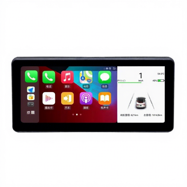 New 8.8'' Android Car LCD Dashboard Instrument Panel Digital Cluster With Video Music Voice Command for Tesla Model 3 Model Y