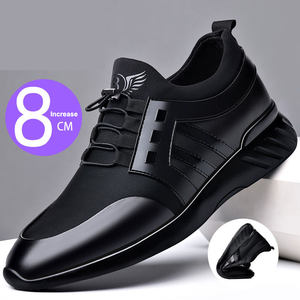 Zapatos de Vestir para Oficina de Piel Genuina para Hombre Nuevo Diseño Zapatos Casuales de Piel para Hombre Zapatos con Alzas para Aumentar Estatura - Product Image 5