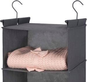 Organizador de Armario con Estructura Metálica Resistente, Estantes Colgantes Plegables, Estantes de Tela para Almacenamiento de Ropa, Dormitorio, Cocina, para Guardar Bolsas - Product Image 4