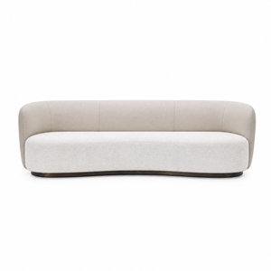 Canapé trois places en tissu compact de style moderne Pure-Line, pieds en bois massif robustes, marque JM, pour salon domestique, vente en gros - Product Image 1