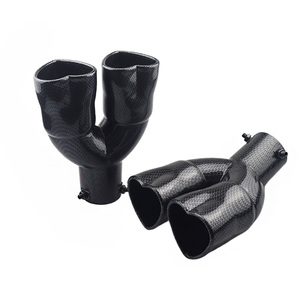 ปลายท่อไอเสียแบบคู่ 1 ชิ้น รูปหัวใจ ปลายท่อสแตนเลสแบบดัดแปลง - Product Image 5