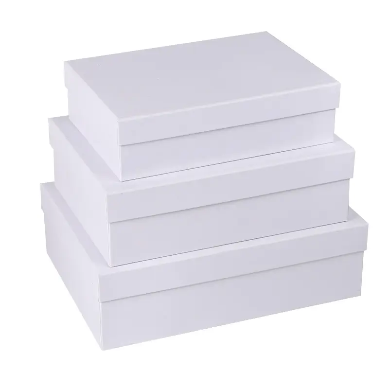 Großhandel Blank White Paper Boxes Große Geschenk verpackung Pappkarton für Kerze und Perücke