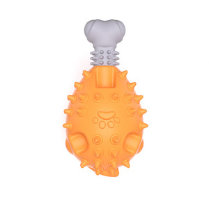 Juguete Masticable para Perros <span class=keywords><strong>de</strong></span> la Marca Kinghon, con Sonido, para Moler los Dientes, en Forma <span class=keywords><strong>de</strong></span> Pierna <span class=keywords><strong>de</strong></span> <span class=keywords><strong>Pollo</strong></span>, <span class=keywords><strong>de</strong></span> <span class=keywords><strong>Goma</strong></span> TPR, Duradero, Tamaño Grande, 8*8*15CM - Product Image 4
