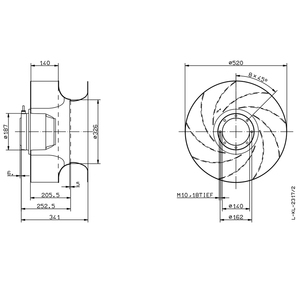 พัดลมระบายความร้อนแบบแรงเหวี่ยงสำหรับระบายอากาศตู้ควบคุมไฟฟ้าตู้ IP54Inverter ZIEHL-ABEGG RH50M-6DK.4I.1R ขนาด230V - Product Image 3