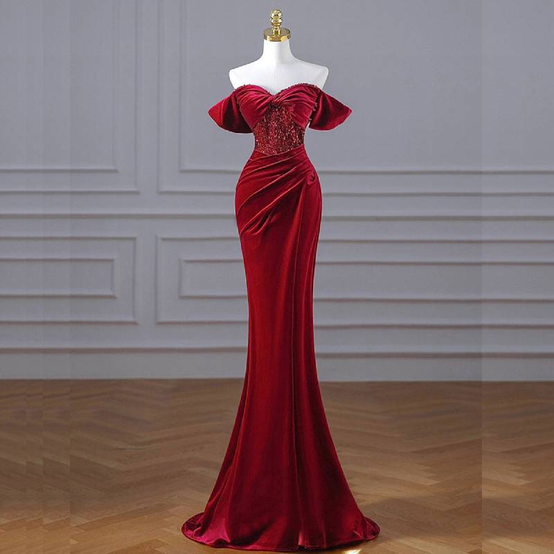 white christmas dresses Trendy, Chic Women's Clothing Boutique Lalavon Holiday Party Dress for Women, Red, Adjustable Halter Neck, Sleeveless, Polyester and Spandex Fabric main image 0