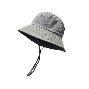 หมวกชาวประมงฤดูร้อน แห้งเร็ว ป้องกันรังสียูวี หมวกบักเก็ตตาข่ายระบายอากาศ หมวกกันแดด - Product Image 3