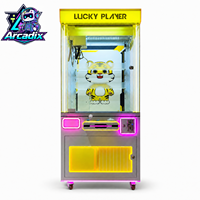 Machine à griffes commerciale à monnayeur, jeu d'arcade avec éclairage LED, machine à prix pour peluches et jouets, pour centres commerciaux, vente en gros