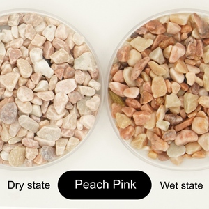 Galets décoratifs naturels lavés rose pêche pour aménagement paysager et aquarium, 1-8 cm, pour murs intérieurs, vente en gros directe usine - Product Image 2