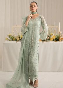 ผ้าชีฟองหรูหราปักลายหยกสำหรับงานแต่งงานและงานเฉลิมฉลองแบบไม่เย็บติดกัน - Product Image 4
