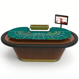 Customized Wooden High Class Professional Oval Luxury Antique Gambling Gaming Baccarat Poker Card <strong>Table</strong> Casino For Sale - Product Image 6