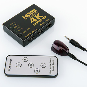 Commutateur HDMI 5 à 1 4K Ultra Hd avec télécommande pour moniteur et ordinateur - Product Image 3