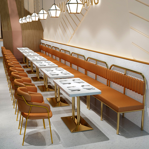Combinación de sofá y silla de diseño moderno personalizado para restaurante, Hotel, cafetería, tienda de té, Residencia para cocinar postres de leche - Product Image 2
