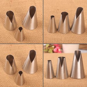 Stainless Steel V-Shaped Piping Tip Set For Cake Decorating And Cookie Making 3 Sizes Included - Product Image 4