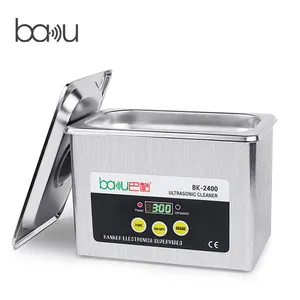 BAKU vendita calda buon prezzo BK-2400 mini pulitore ad ultrasuoni digitale portatile per gioielli industriali