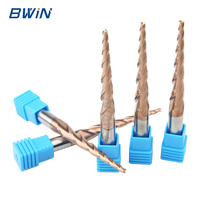 Outils de tournage CNC sur mesure 4mm 6mm, fraises coniques en carbure, outils de coupe CNC pour machines de fraisage