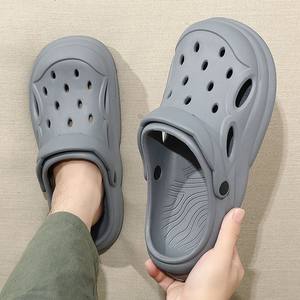 Chaussures de plage d'été tendance pour hommes et femmes, respirantes, confortables, tendance, sabots en EVA, mules, bout rond, couleur unie, jardin - Product Image 5