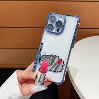 Support de téléphone de luxe en résine ajourée en forme de cygne avec miroir intégré et fixation adhésive pour utilisation sur lit